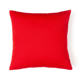 Red Cotton Christmas Cushion 12x12 with Crochet - Eyaas